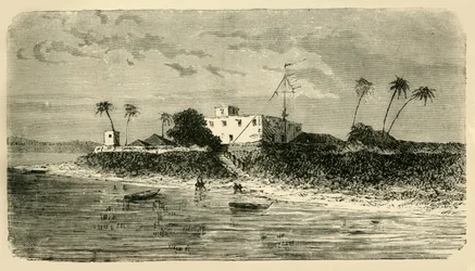 Vista na boca do Hooghly, 1890.
