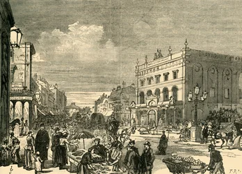 Vista no New Cut, 1878.