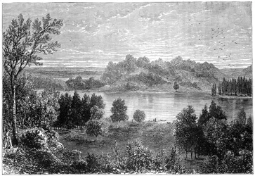 Vista no vale do alto Mississippi, 1877