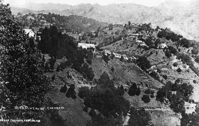 Vista de Chakrata de Kalana, Índia, 1917