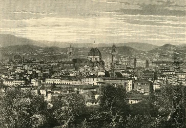 Vista de Florença a partir do Belvedere, 1890.