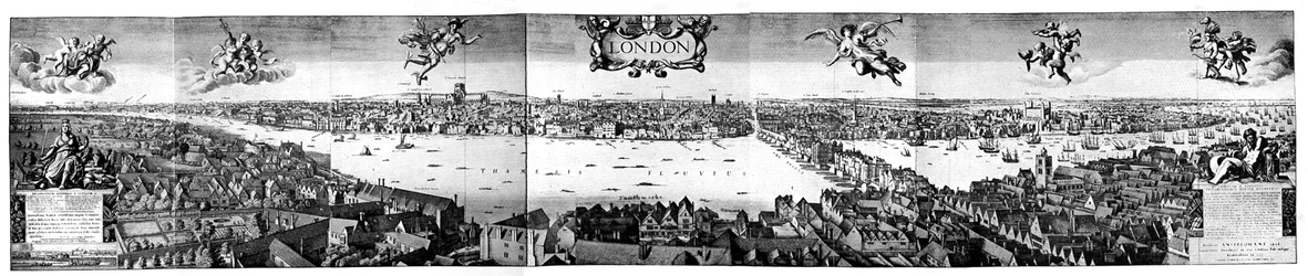 Vista de Londres, c1650, século XIX