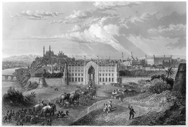 Vista de Lucknow, Índia, c1860