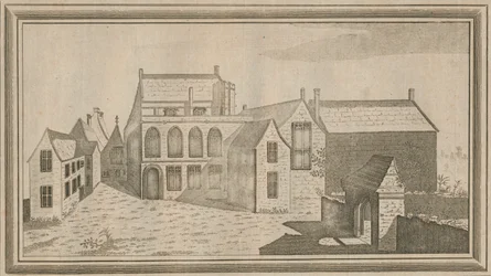 Vista do Priorado de Minster Lovel no Condado de Oxford, 1784