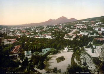 Vista de Pyatigorsk, Rússia, 1895