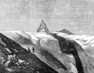 Vista do Matterhorn, final do século XIX