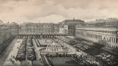 Vista do Palais-Royal em 1834, 1915