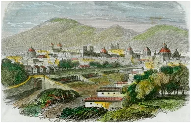 Vista da cidade de Cuzco, Peru, c1875