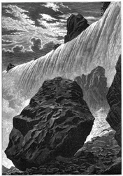 Vista das Cataratas do Niágara, 1877