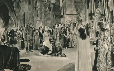 Villon John Barrymore ameaçado de morte por Louis XI, 1927