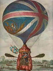 Segundo balão de Vincent Lunardis: 3 de maio de 1785, 1937