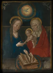 Virgem e o Menino com Santa Ana Anna selbdritt, 1500.