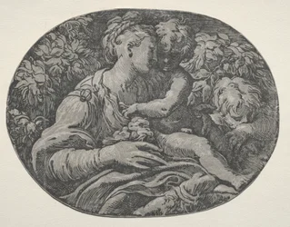 Virgem e Menino com São João, 1500.