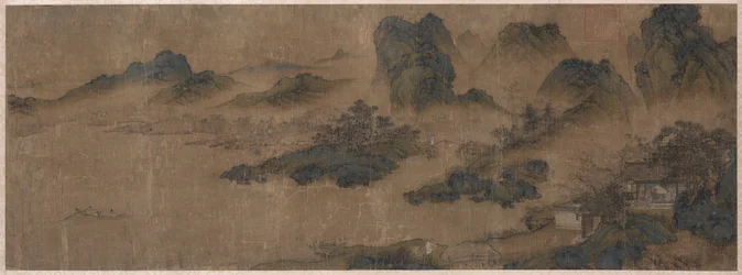 Visitando um velho amigo nas montanhas da primavera, 1300s.