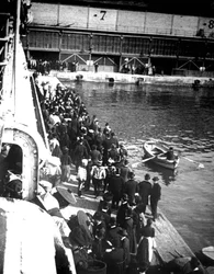 Visitantes de Port Doumen, Saigon, Vietnã, 1900