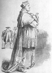 W. Macready como cardeal Wolsey, meados do século XIX, 1901.