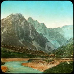 Vale Wanga, rio Sutlej, Índia, final do século XIX ou início do século XX