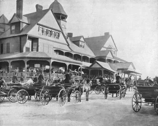 Washington Park Club, Chicago, Illinois, EUA, c1900.