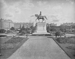 Estátua de Washington, Jardim Público, Boston, c1897.