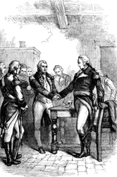 Washington se despedindo de seus antigos camaradas, 1783 c1880