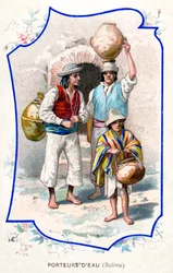 Transportadores de água, Bolívia, 1911