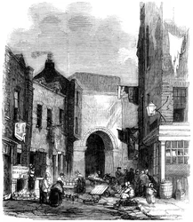 Tanque de água em St Giless nos campos, Londres, 1858