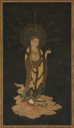 Descida de boas-vindas de Jizo Bosatsu, 1200s.