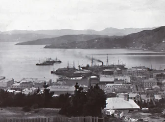 Wellington Harbour, final do século XIX-início do século XX.