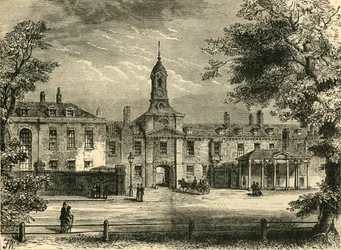 Frente oeste do Palácio de Kensington, c1876.