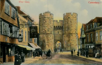 West Gate, Canterbury, final do século XIX e início do século XX.