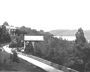 West Point no Hudson, estado de Nova York, EUA, c1900.