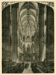 Abadia de Westminster: Interior do Coro, 1881.
