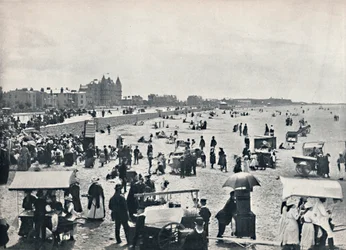 Weston-Super-Mare - Uma cena de verão nas areias, 1895