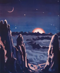 Como deve ser o nascer do sol na lua, 1935