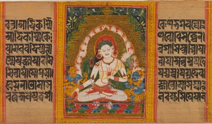 Tara Branca, Fólio de... Perfeição da Sabedoria Manuscrito, início do século XII.