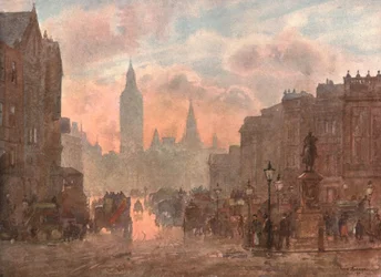 Whitehall de Charing Cross, c1899, c1900.