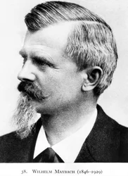Wilhelm Maybach, inventor e designer de automóveis alemão, c 1900