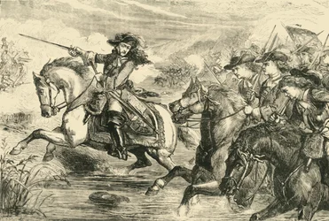 William III. Na Batalha de Boyne, 1690, 1890.