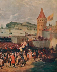 Aterragem de William III em Brixham, 1903