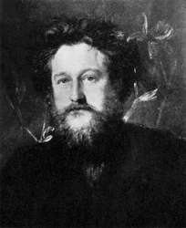 William Morris, artista inglês, escritor, socialista e ativista, final do século XIX, c1920