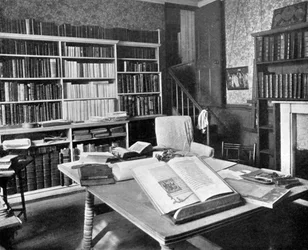 Estudo de William Morriss, solar de Kelmscott, Kelmscott, Oxfordshire, 1901
