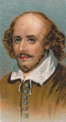 William Shakespeare 1564-1616, poeta e dramaturgo inglês, 1924