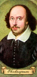 William Shakespeare, tirado de uma série de cartões de cigarro, 1935