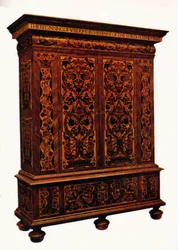 William e Mary Marquetry Cabinet, c1690, 1925