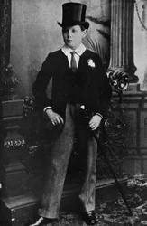 Winston Churchill como um estudante de Harrow em 1889, 1945