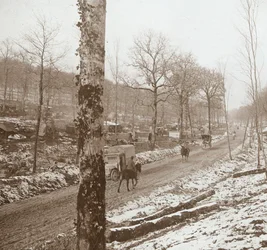 Inverno, Genicourt, norte da França, c1914-c1918