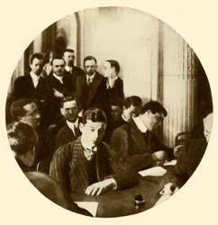 Operador sem fio ... RMS Titanic, 1912, 1935.