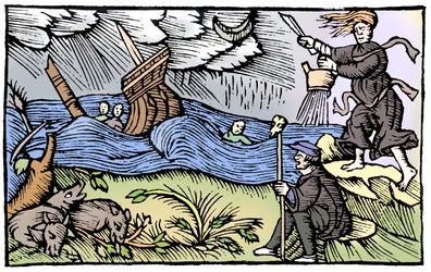 Bruxa levantando uma tempestade, 1562