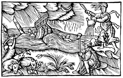 Bruxa levantando uma tempestade, 1562