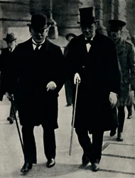 Com David Lloyd George, 1917, 1945.